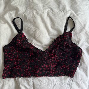 Victoria’s Secret Lacie Bralette Heart Print
